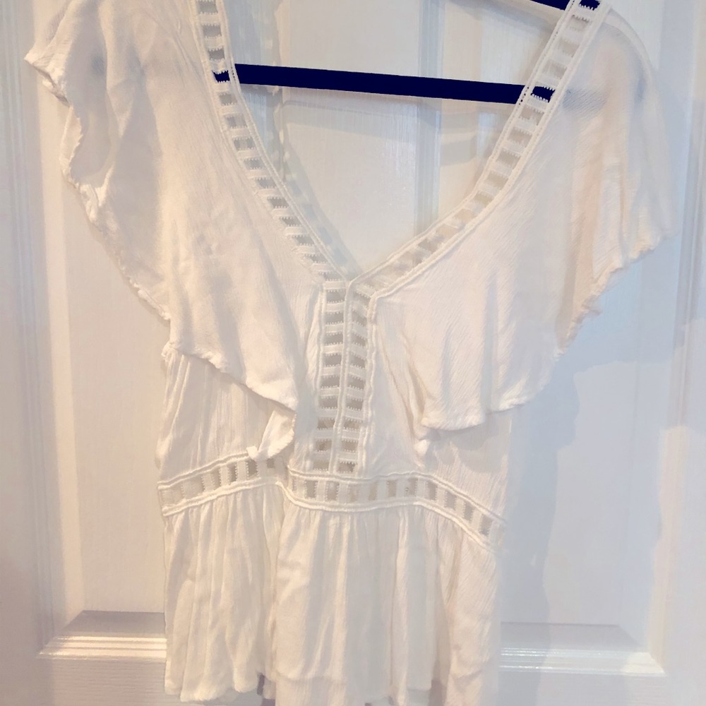 V-neck blouse
